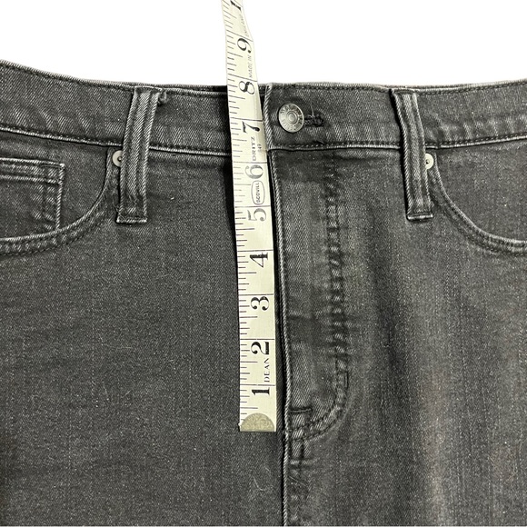 Madewell J.Crew Black Denim Jean Mini skirt Distressed size 29 - Picture 7 of 10